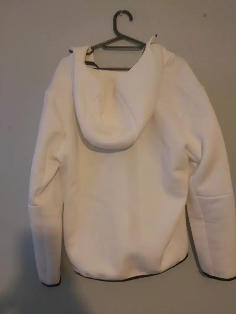 Chaqueta deportiva blanca Nike con capucha - 4