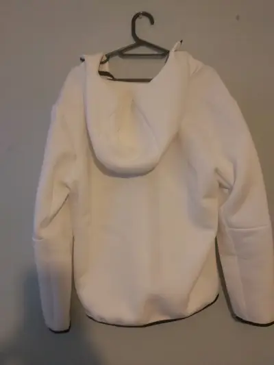 Chaqueta deportiva blanca Nike con capucha - miniatura 4