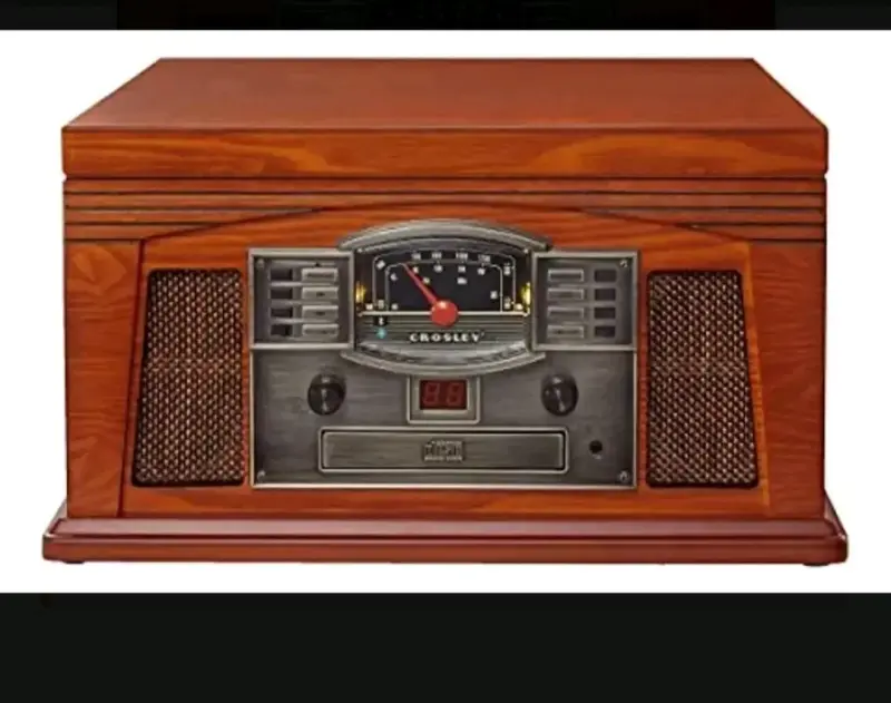 Tocadiscos vintage Crosley con radio y CD - 2