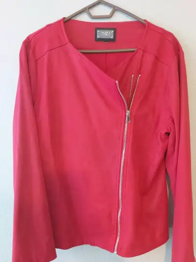 Chaqueta roja con cierre lateral ASH - miniatura 1