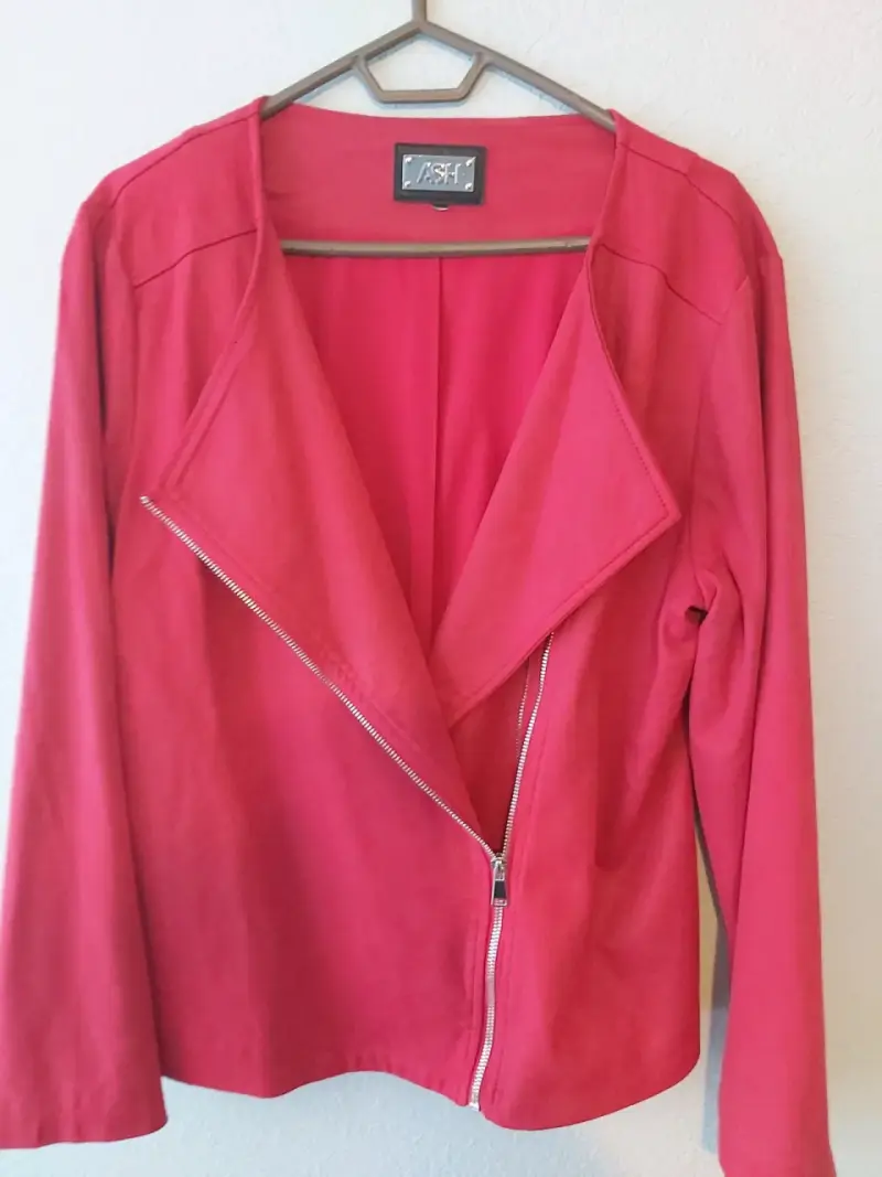 Chaqueta roja con cierre lateral ASH - 2