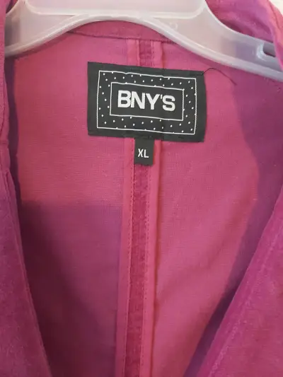 Chaqueta de mujer fucsia con cierre BNY'S - miniatura 3