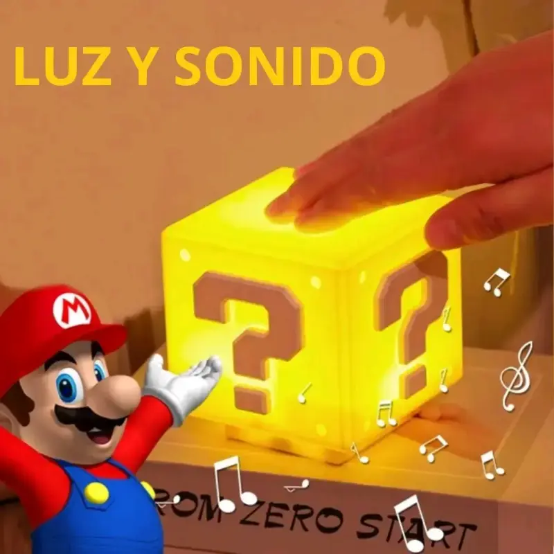 Lámpara LED Mario Bros Recargable USB con sonido - 5