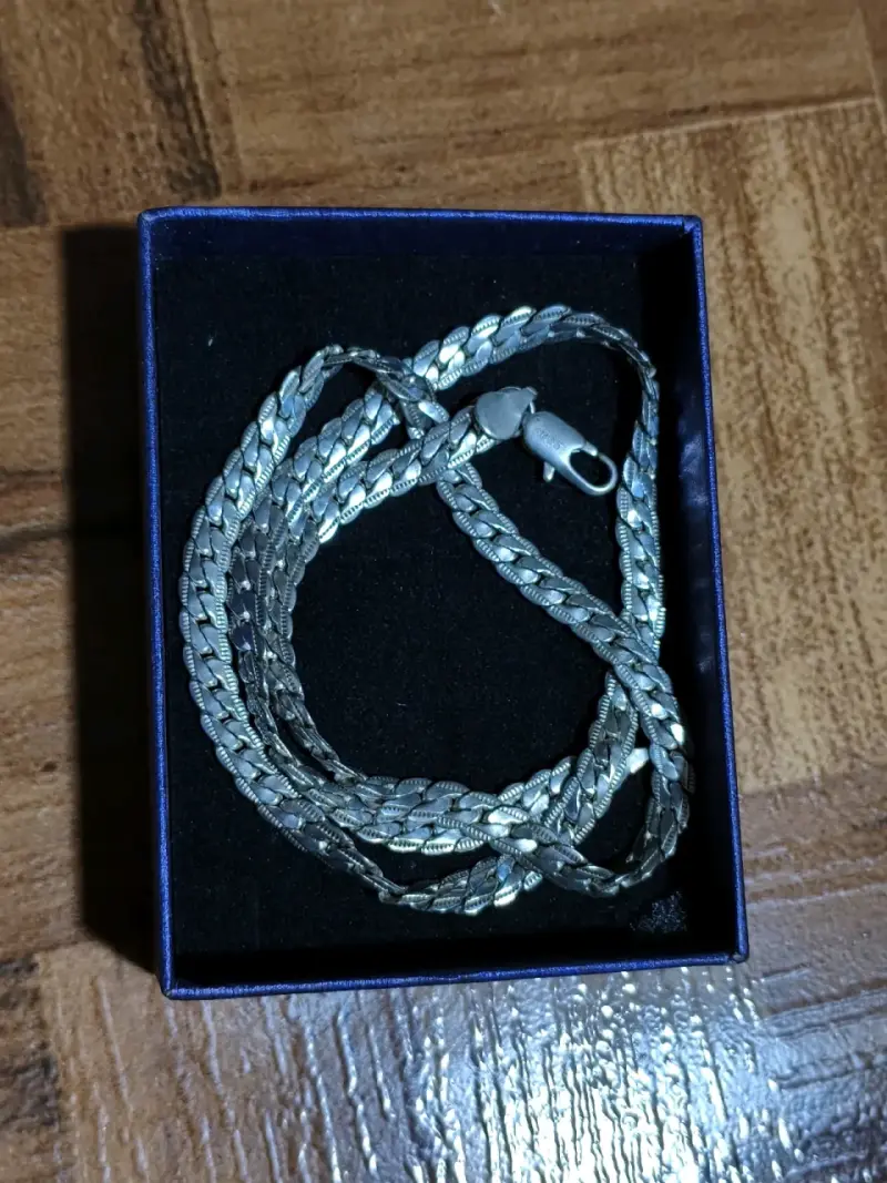 Cadena de plata estilo trenzado - 2