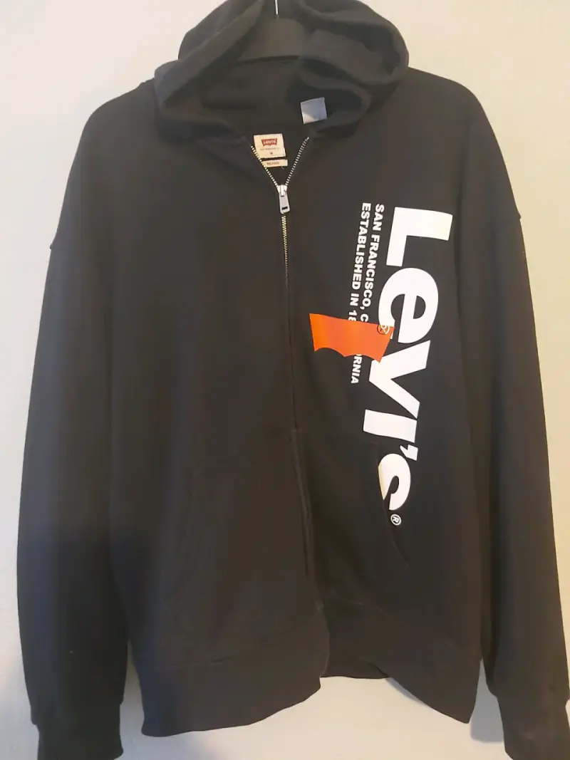 Polerón con capucha Levi's negro con cierre - 2