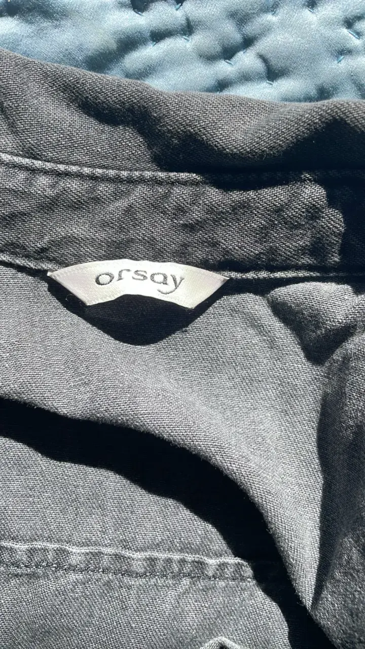 Vestido camisero de mezclilla gris Orsay - 3