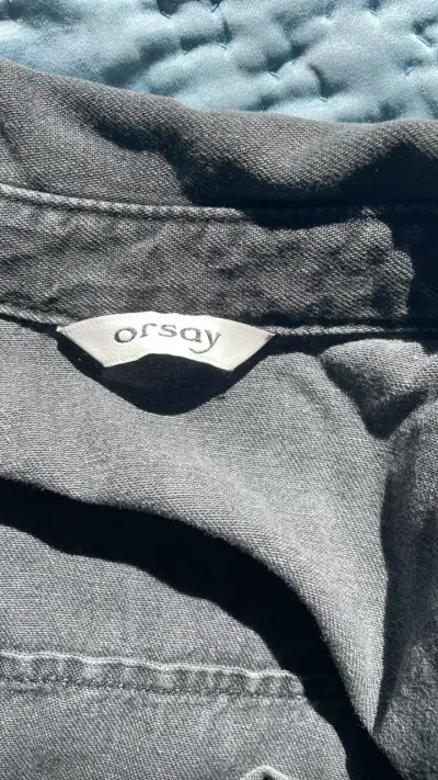 Vestido camisero de mezclilla gris Orsay - miniatura 3