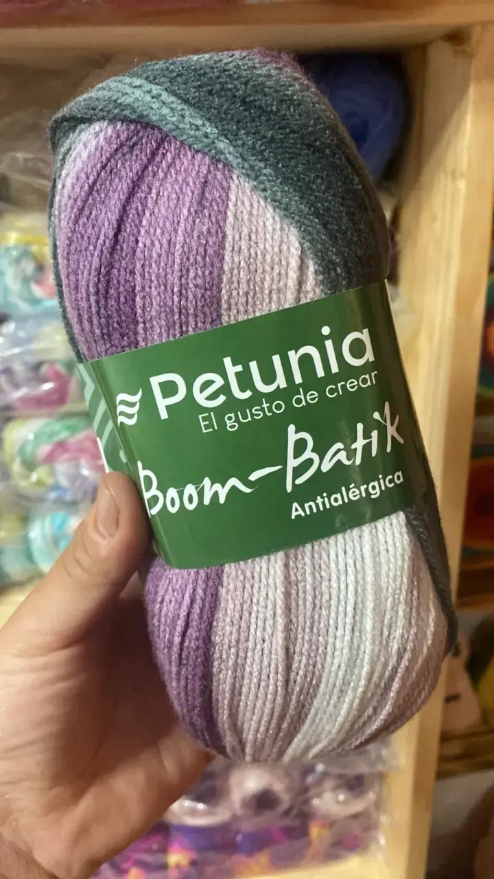 Tripack lana Petunia Boom-Batik multicolor - 2
