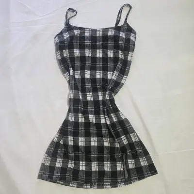 Vestido Cuadrille Negro con Blanco - miniatura 1