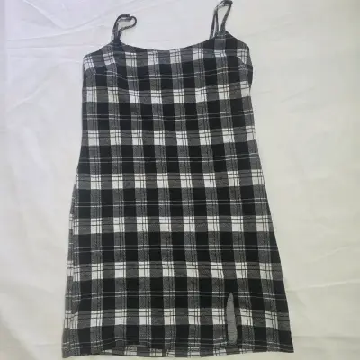 Vestido Cuadrille Negro con Blanco - miniatura 2