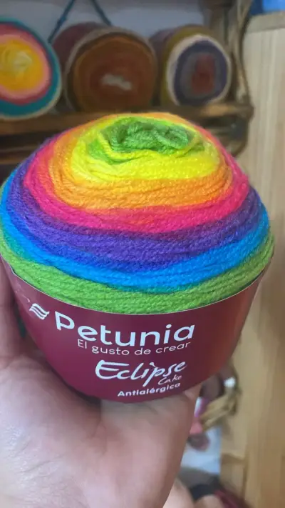 Lana multicolor Petunia Eclipse Cake 400grs - miniatura 2