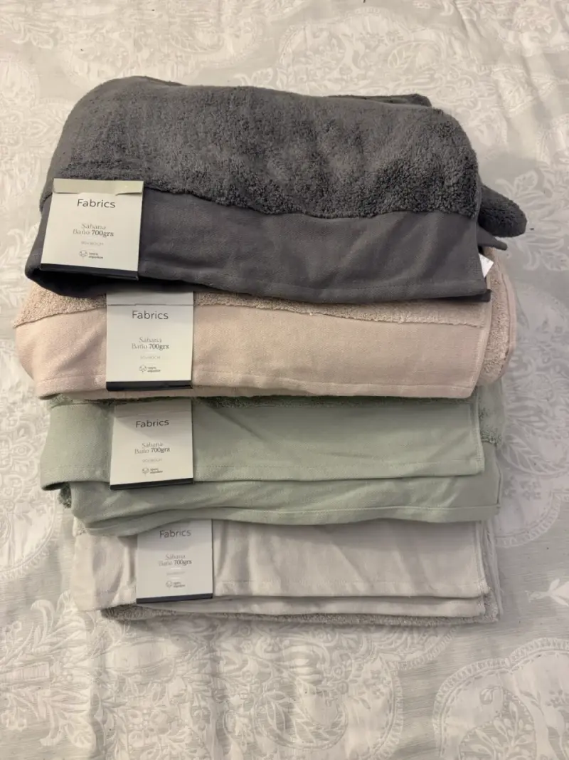 Sábanas de baño Fabrics algodón 700grs, 90x180 cm
