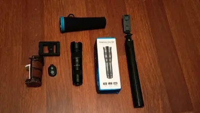 Set de Lente Telefoto para Smartphone con Trípode - miniatura 1