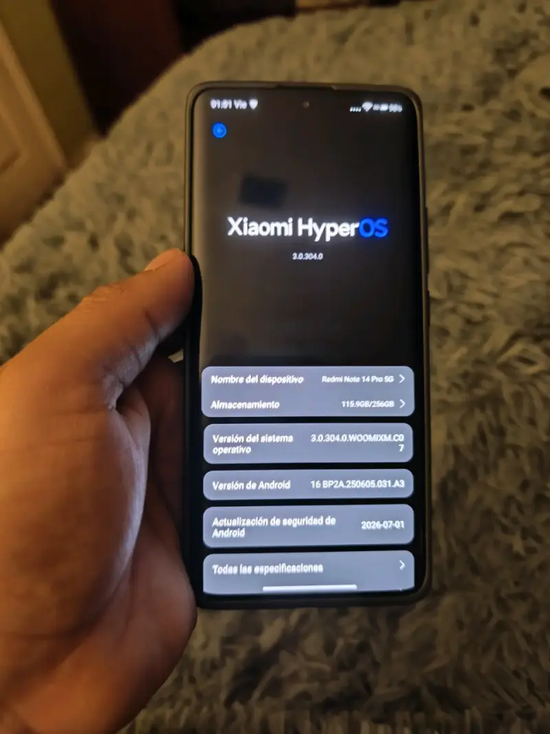 Xiaomi Redmi Note 14 Pro 5G con HyperOS - 1