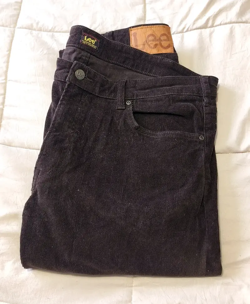 Pantalones marrón Lee cotelé (46)para hombre - 1