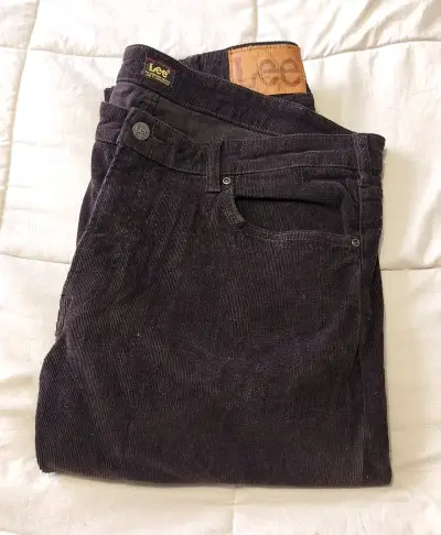 Pantalones marrón Lee cotelé (46)para hombre - miniatura 1