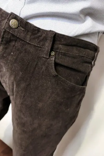 Pantalones marrón Lee cotelé (46)para hombre - miniatura 3