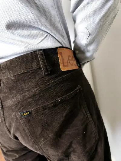 Pantalones marrón Lee cotelé (46)para hombre - miniatura 4