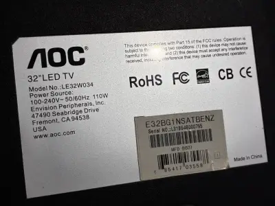 Televisor LED AOC 32 pulgadas HD - miniatura 2