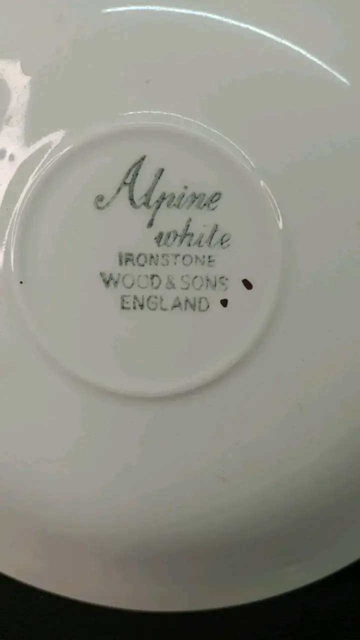 Juego de té de porcelana con diseño floral - 6