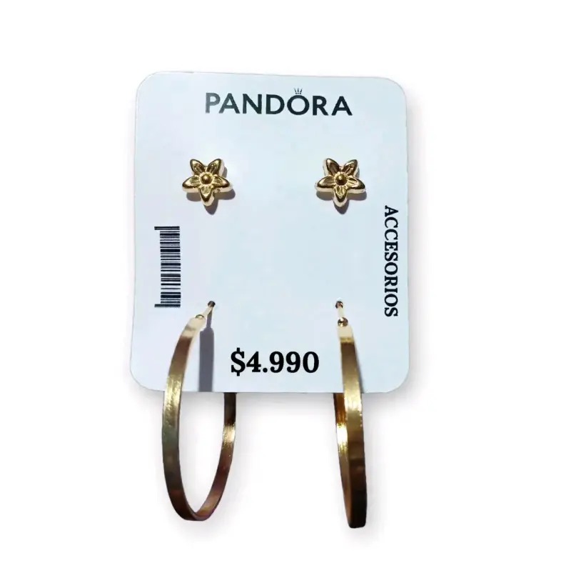 Set de Aros Dorados Pandora