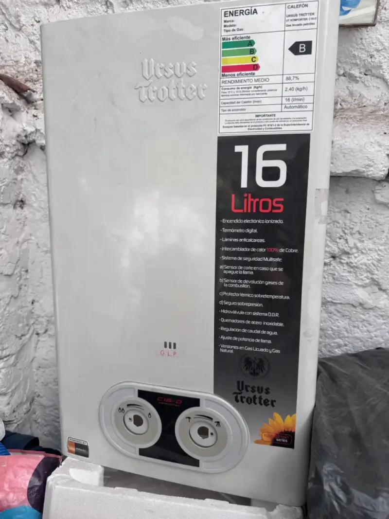 Calefón a gas Ursus Trotter 16 litros