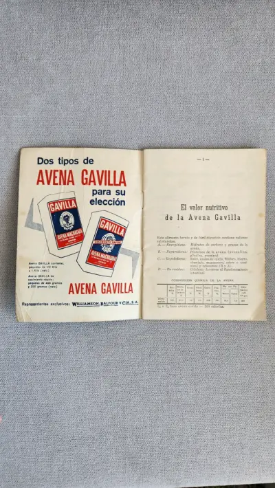 Recetario Vintage Avena Gavilla - miniatura 2