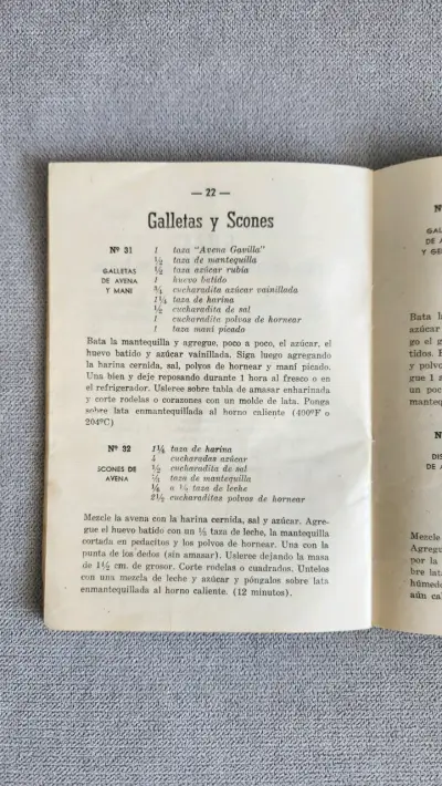 Recetario Vintage Avena Gavilla - miniatura 4