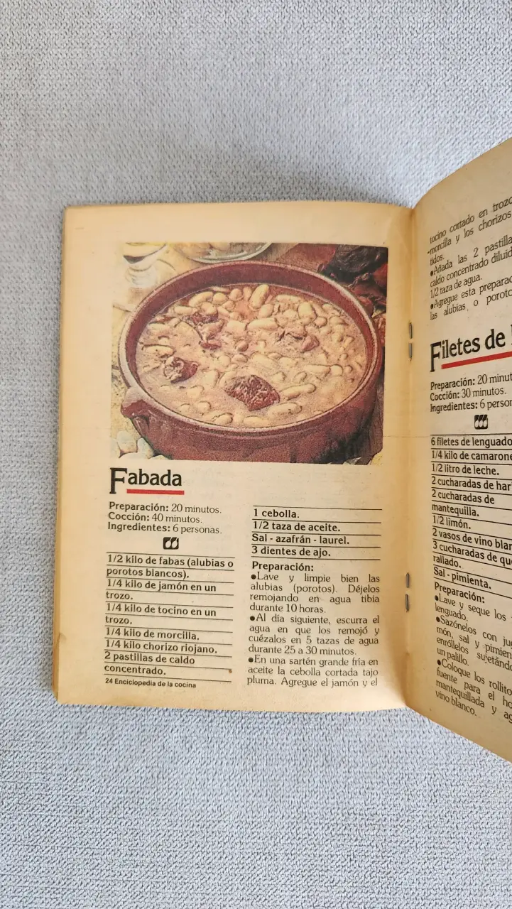 Recetario vintage Enciclopedia de la Cocina - 2