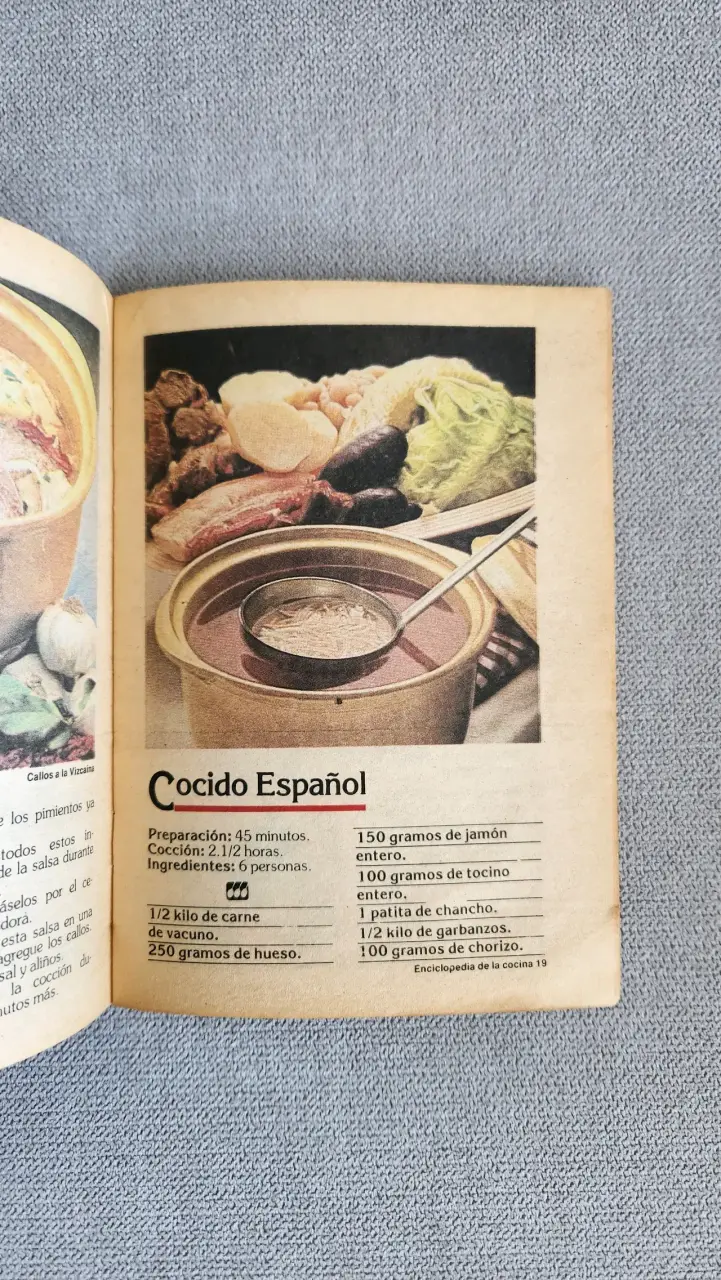 Recetario vintage Enciclopedia de la Cocina - 3
