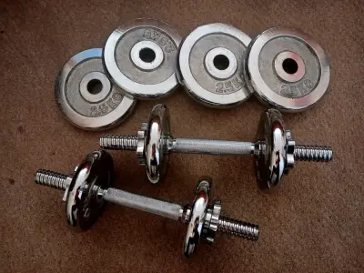 Set de mancuernas ajustables Blu Fit 20 kg - miniatura 1