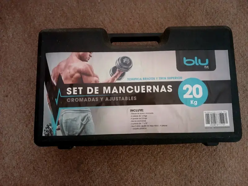 Set de mancuernas ajustables Blu Fit 20 kg - 2