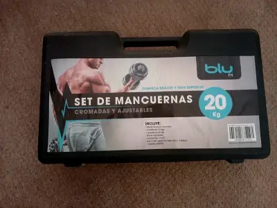 Set de mancuernas ajustables Blu Fit 20 kg - miniatura 2