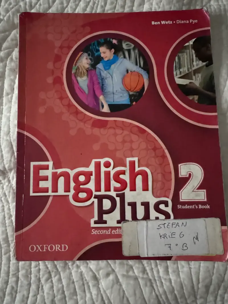 Libro de texto English Plus 2 de Oxford