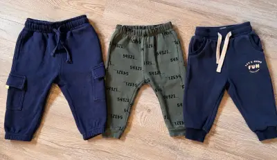 Set de 3 pantalones de bebé en algodón marca yamp - miniatura 1