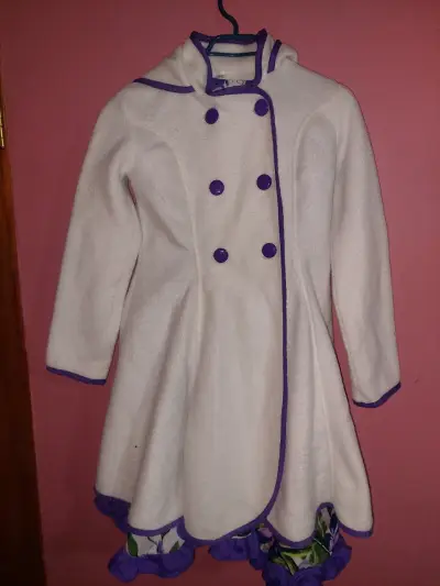 Vestido floral para niña con abrigo a juego - miniatura 2