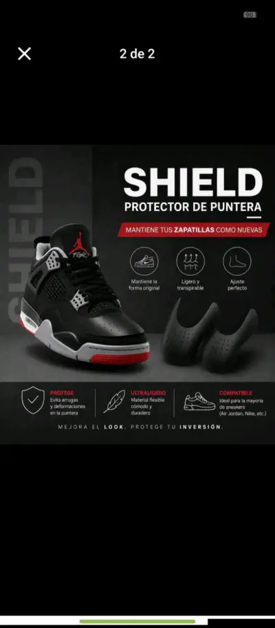 Protectores de Puntera para Zapatillas Shield - miniatura 1