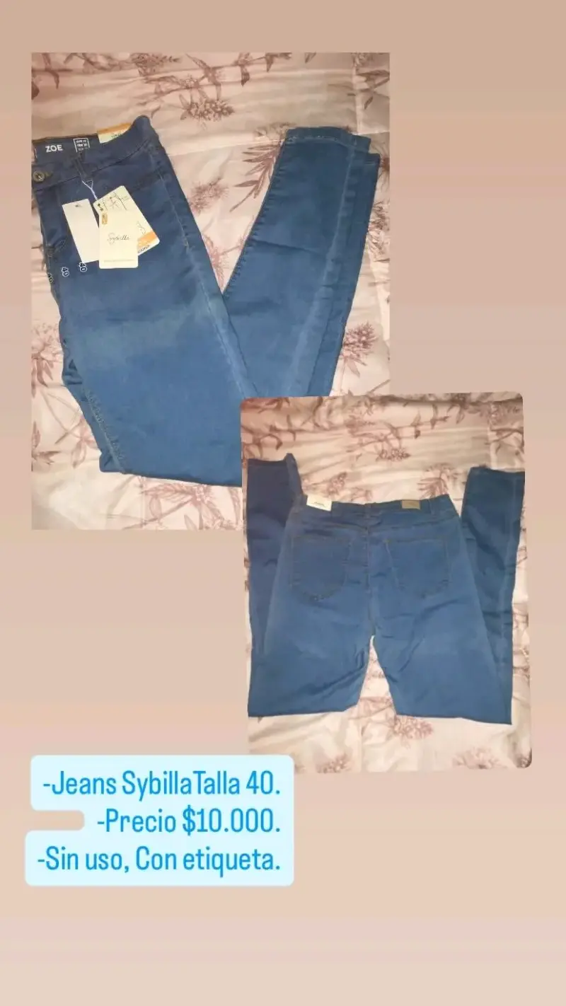 Jeans Sybilla Talla 40 Nuevos con Etiqueta