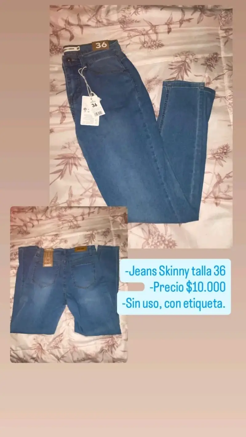 Jeans skinny azul talla 36 nuevos