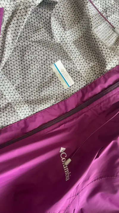 Chaqueta impermeable morada Columbia para mujer - miniatura 2