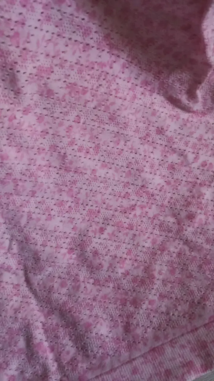 Polera sin mangas rosada con encaje cafe - 2