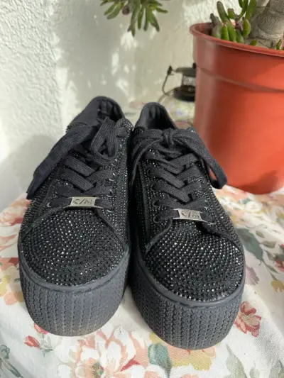 Zapatillas C/MORAN  plataforma y brillantes - miniatura 1