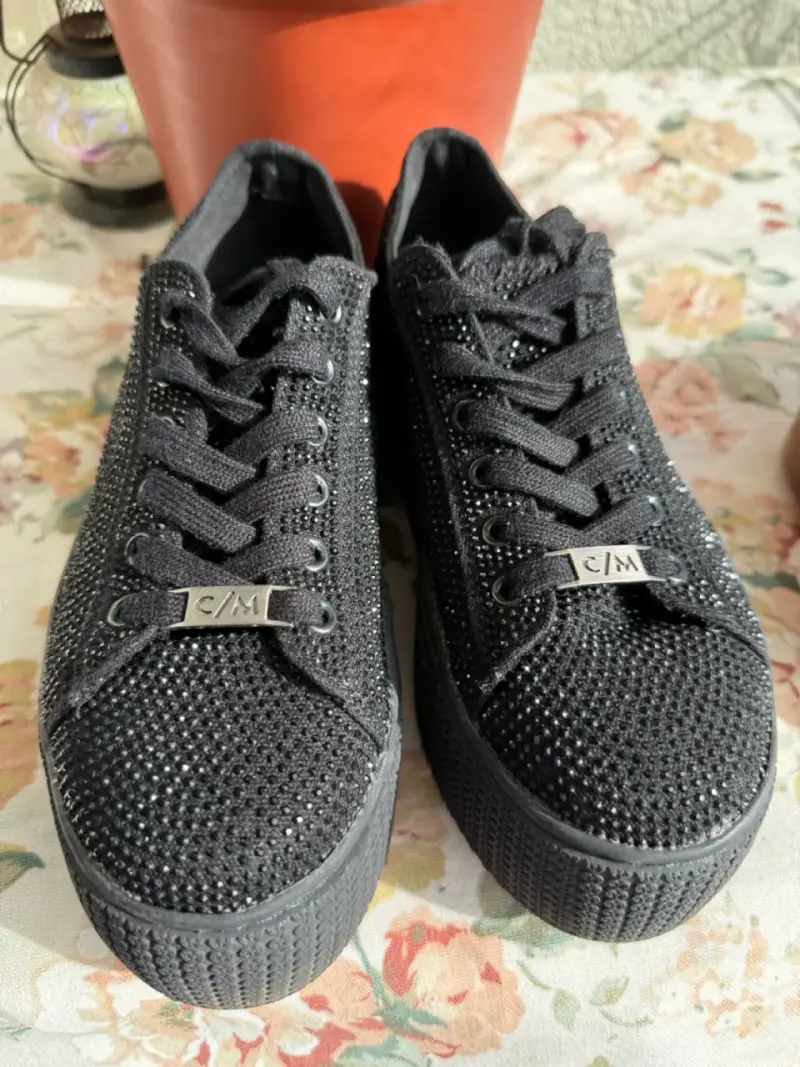 Zapatillas C/MORAN  plataforma y brillantes - 3