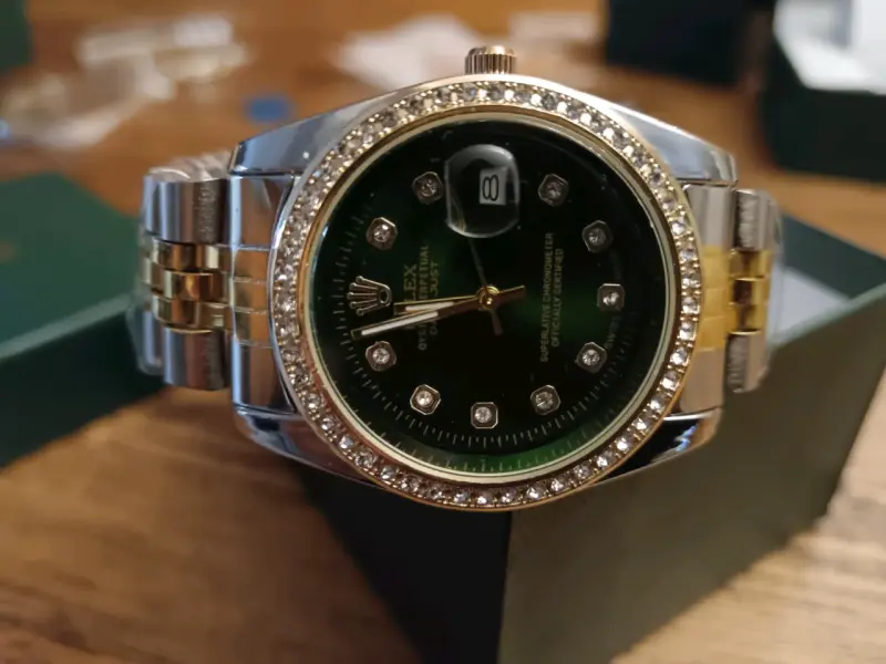Reloj Rolex Oyster Perpetual Datejust Verde - 2