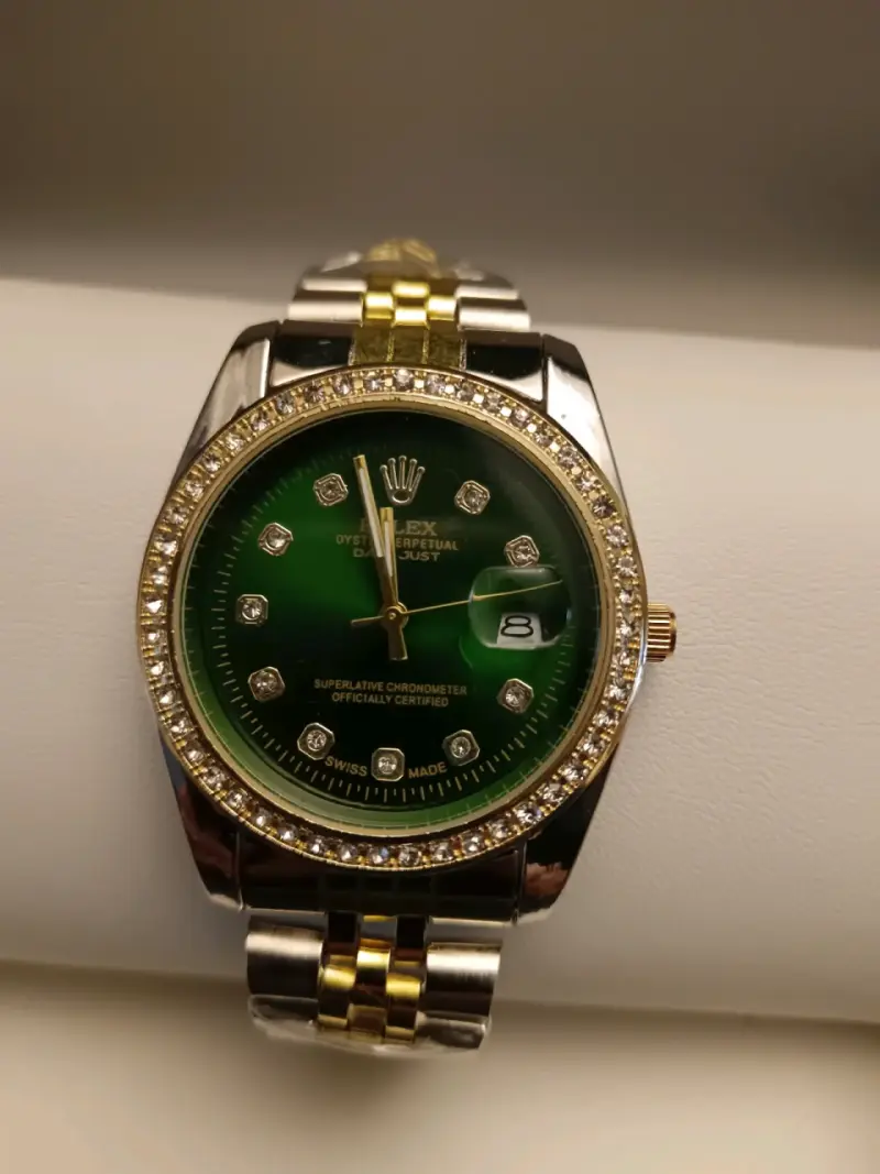 Reloj Rolex Oyster Perpetual Datejust Verde - 3