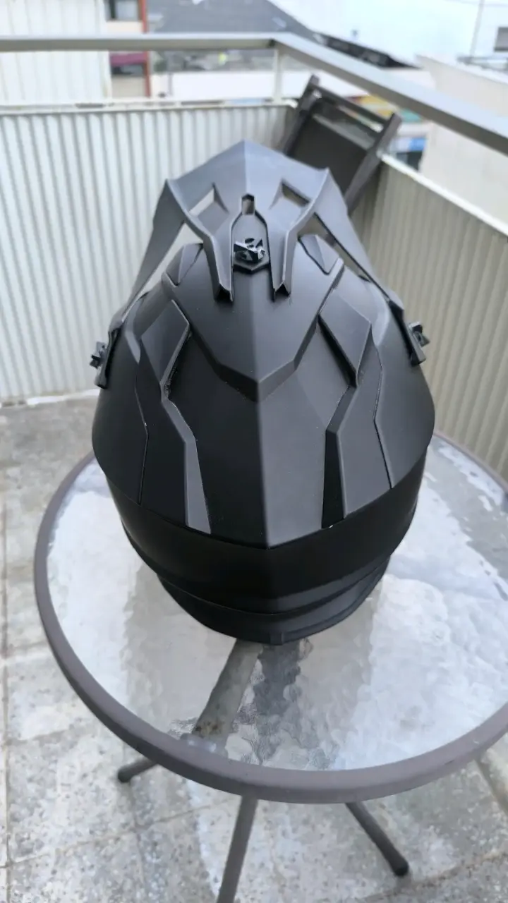 Casco de motocross negro O'Neal con visera - 2