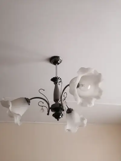 Lámpara de Techo Est Clásico con Tulipas de Vidrio - miniatura 3