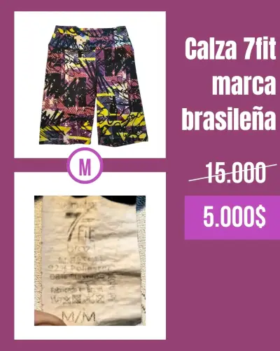 Calzas deportivas 7fit estampadas coloridas - miniatura 1