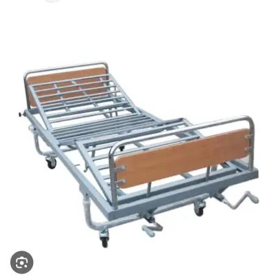 Cama clínica ajustable con ruedas para hospital - miniatura 1