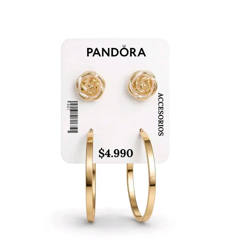 Set de Aros Dorados Pandora